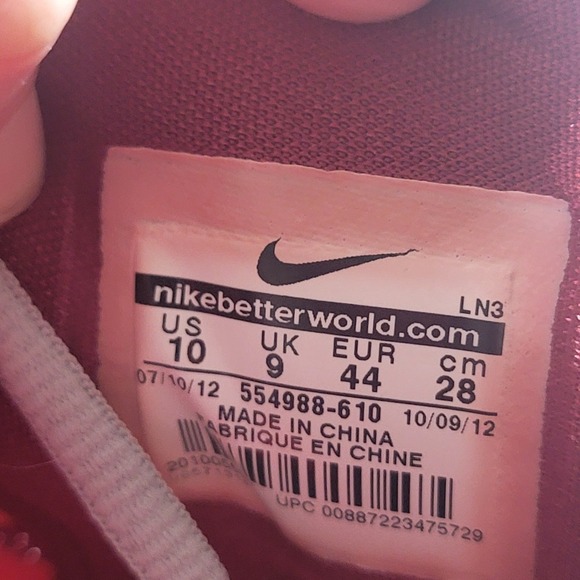 Nike KD 5 DMV 554988 610 Size 10 Bright Crimson/Volt-Wolf Grey Basketball Shoes - Picture 10 of 11